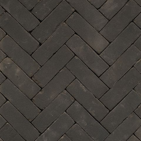 Sierbestrating-limburg-tuinvariant-Nero zwart bezand vormbak 20x6,5x8 getrommeld
