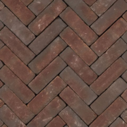 Sierbestrating-limburg-tuinvariant-Ruston paars rood bezand vormbak 20x6,5x6 getrommeld