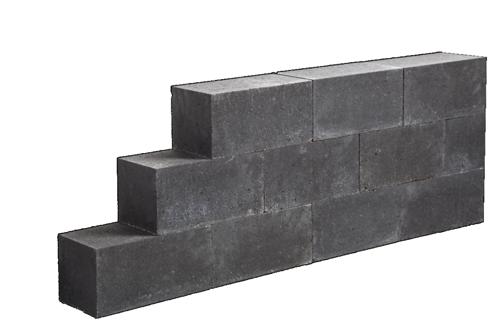 Sierbestrating-limburg-tuinvariant-Linea Block Black 15x15x30 cm
