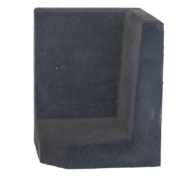 Sierbestrating-limburg-tuinvariant-L-Hoeksteen Zwart 50x40x40cm