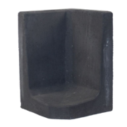 Sierbestrating-limburg-tuinvariant-L-Hoeksteen Zwart 60x40x40cm