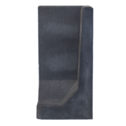 Sierbestrating-limburg-tuinvariant-L-Hoeksteen Zwart 80x40x40cm