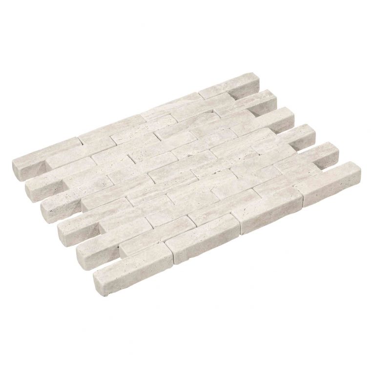 Sierbestrating-limburg-tuinvariant-PL Travertin Ivory Cream 20x5x5 cm (9,6 m²/1300 kg)