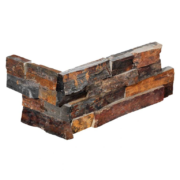 Sierbestrating-limburg-tuinvariant-Stone Panels Rusty Slate Corner piece(40+20)x15x1,5-2,5 cm