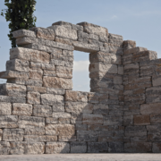 Sierbestrating-limburg-tuinvariant-Combiwall Splitton 50x20x15 cm Kilimanjaro