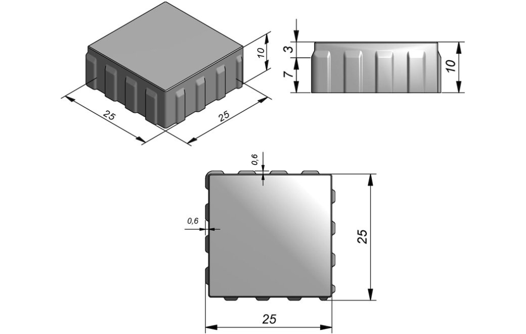 Sierbestrating-limburg-tuinvariant-Seamstone 25x25x10 2/2 Carbon Intense