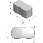 Sierbestrating-limburg-tuinvariant-Halter Bss Waterpasserend 22x11x10 2/2 Zwart