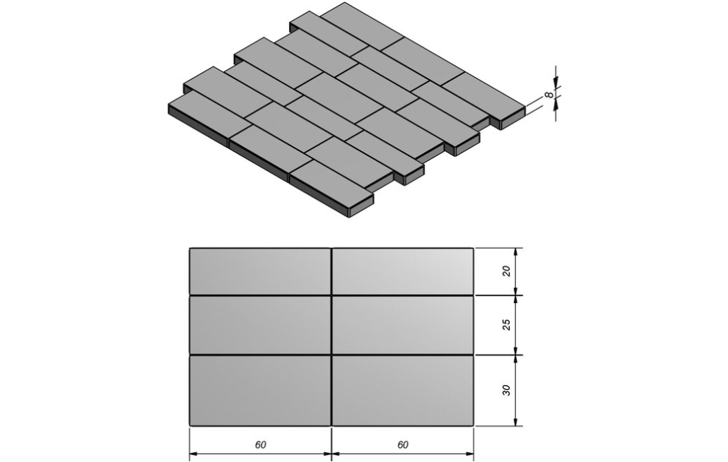 Sierbestrating-limburg-tuinvariant-Multiformaat Rockstone Mega-Linea xxl 2/2 Slate Grey Intense