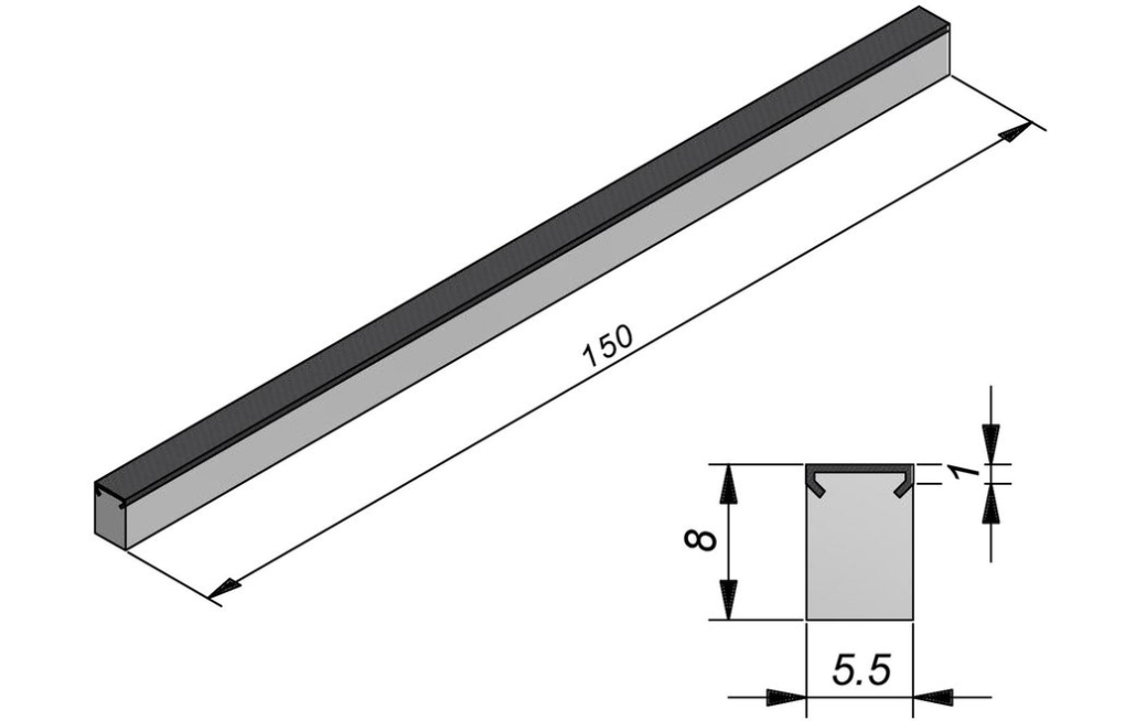 Sierbestrating-limburg-tuinvariant-Betinoc Square B1 150x8x5,5 Cor Ten Staal