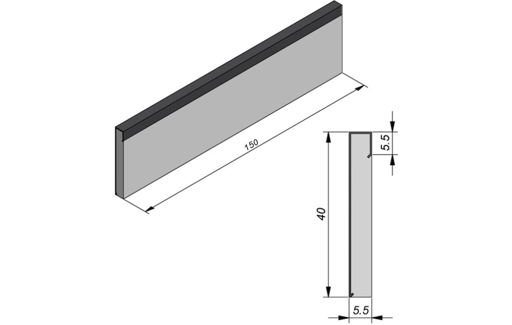 Sierbestrating-limburg-tuinvariant-Betinoc Square B3 150x40x5,5 Cor Ten Staal