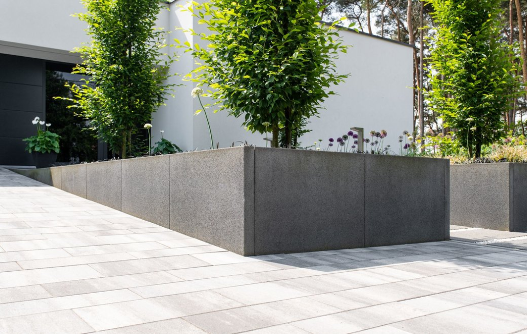 Sierbestrating-limburg-tuinvariant-Rockstone Mega-Palissadeband 100x100x8 Cm Diamond Intense