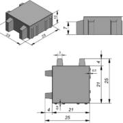 Sierbestrating-limburg-tuinvariant-Greenstone Grasbetontegel 25x25x10 2/2 Carbon Intense
