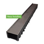 Sierbestrating-limburg-tuinvariant-Hexa Invisiline +RVS opzetelement 100cm