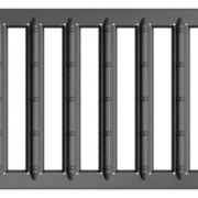 Sierbestrating-limburg-tuinvariant-Sleufrooster verz.staal antraciet 50cm