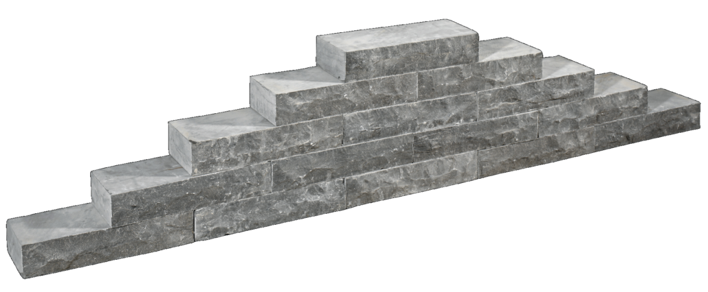 Sierbestrating-limburg-tuinvariant-Slimwall Blue Moon Rockface 40x16x8 cm