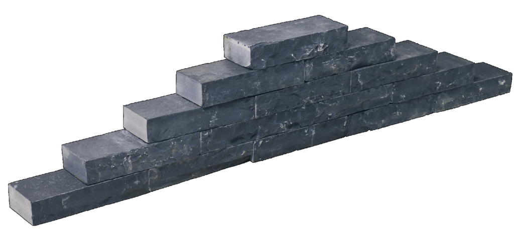 Sierbestrating-limburg-tuinvariant-Slimwall Black Beauty Rockface 40x16x8 cm