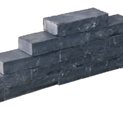 Sierbestrating-limburg-tuinvariant-Slimwall Black Beauty Rockface 40x16x8 cm