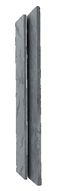 Sierbestrating-limburg-tuinvariant-Muurelement Black Slate 250x50x4-6,5 cm