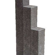 Sierbestrating-limburg-tuinvariant-Palissade Nero Eleganto Piazzo 12x12x100 cm