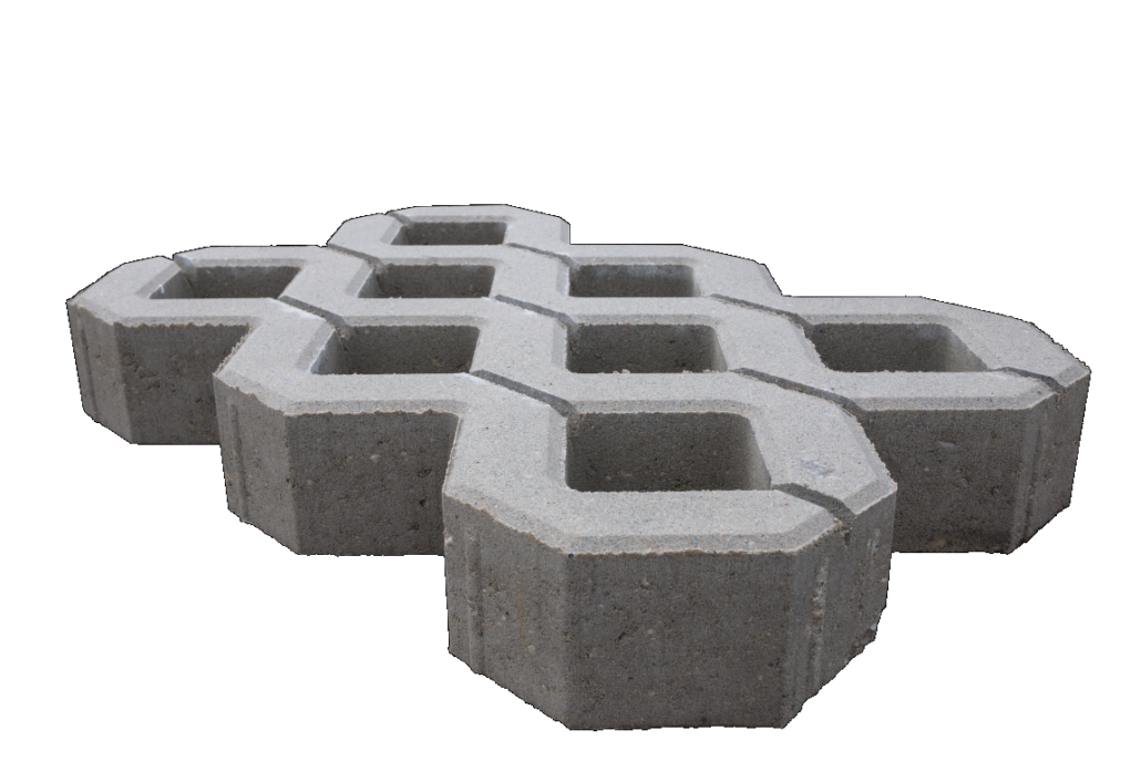 Sierbestrating-limburg-tuinvariant-Grastegel beton 40x60x10 cm GRIJS