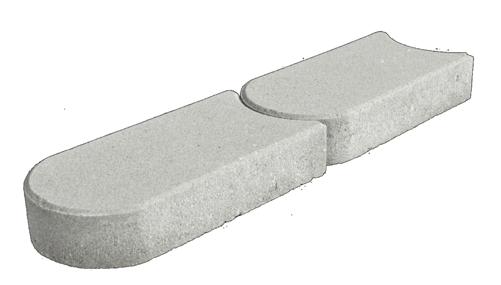 Sierbestrating-limburg-tuinvariant-Kantsteen Graskant Grijs 33X16X4.5Cm