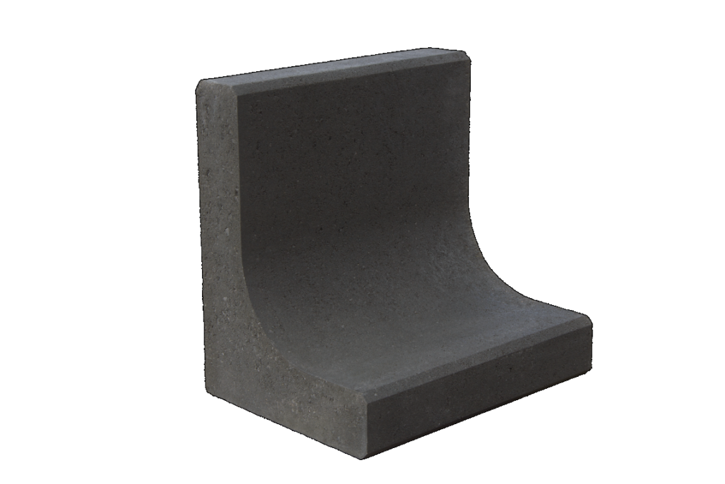 Sierbestrating-limburg-tuinvariant-L-Element Zwart 40x40x30 cm