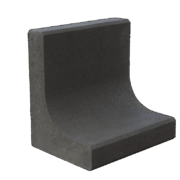 Sierbestrating-limburg-tuinvariant-L-Element Zwart 40x40x30 cm