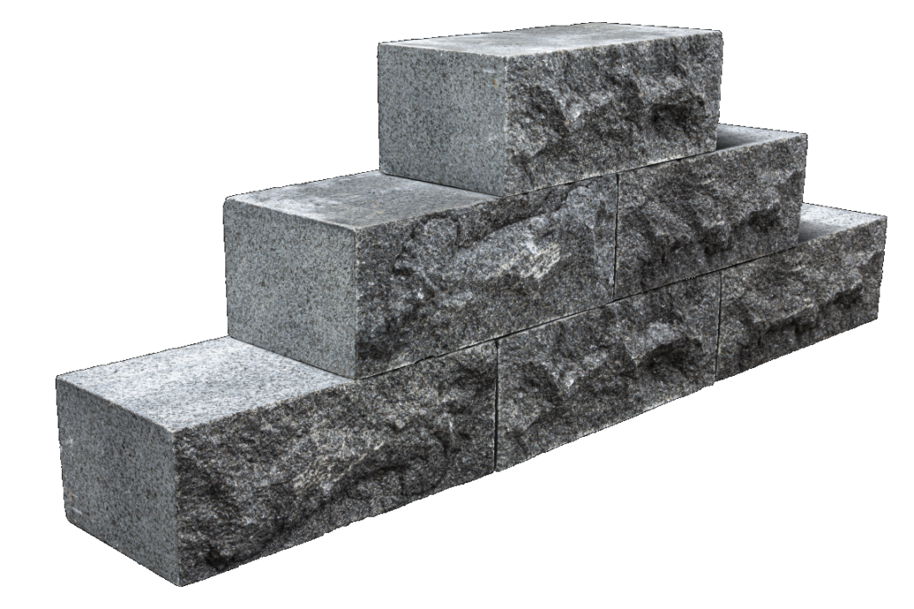 Sierbestrating-limburg-tuinvariant-Castle Rock Pacific Black 40x20x15 cm