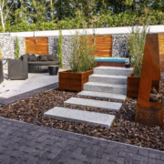 Sierbestrating-limburg-tuinvariant-Traptrede G603 Grijs Piazzo 15x35x75 cm